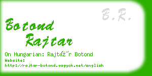 botond rajtar business card